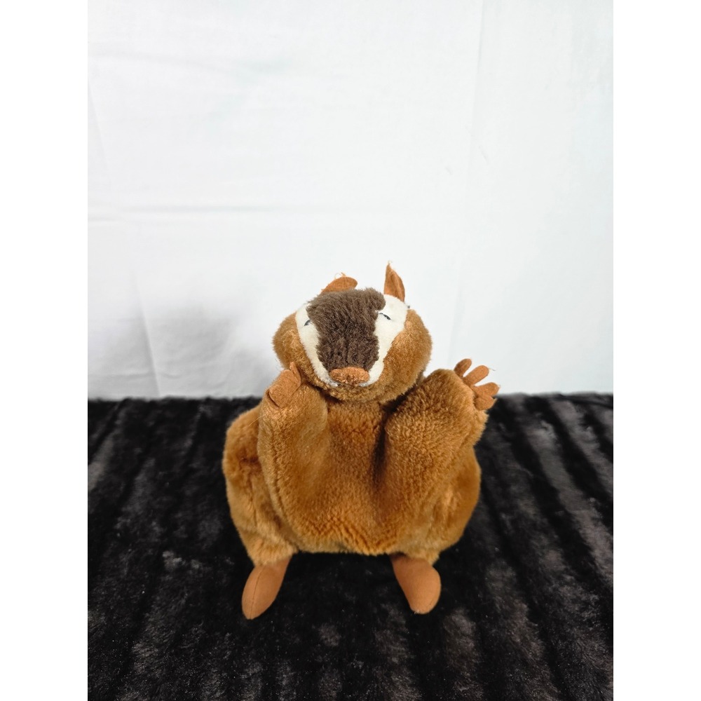 Folkmanis Folktails Chipmunk Hand Puppet Brown Striped Plush Woodland Animal